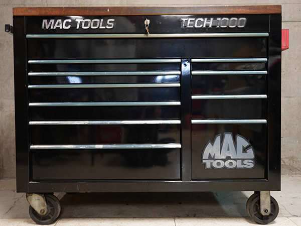 マックツール ロールキャブ TECH1000 テック1000 木製天板 黒 ブラック 工具箱 買取